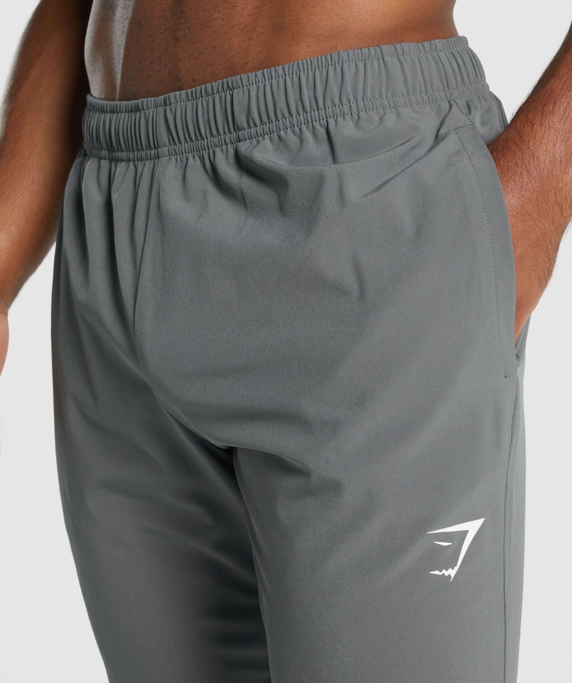 Gymshark Arrival Tkane Joggery Antracytowe