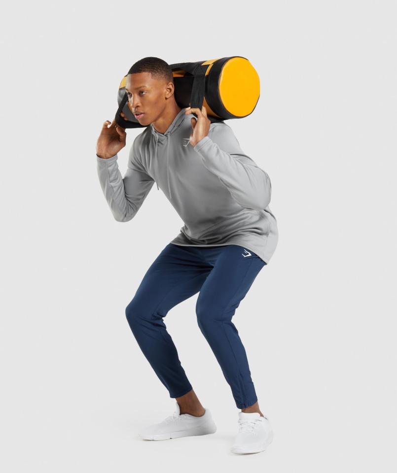 Gymshark Arrival Tkane Joggersy Granatowe