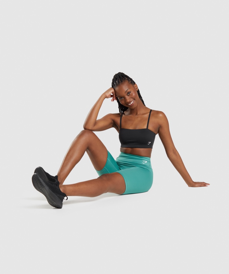Gymshark Biustonosz Sportowy Bandeau Czarny