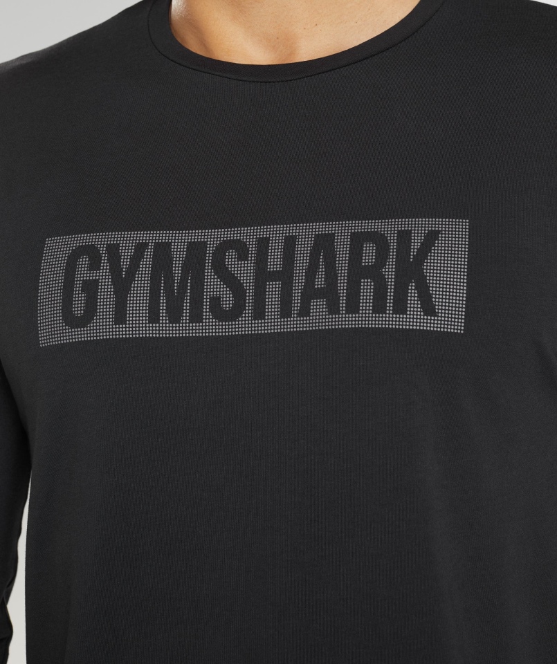 Gymshark Blokowa Koszulka Z Długim Rękawem Czarna