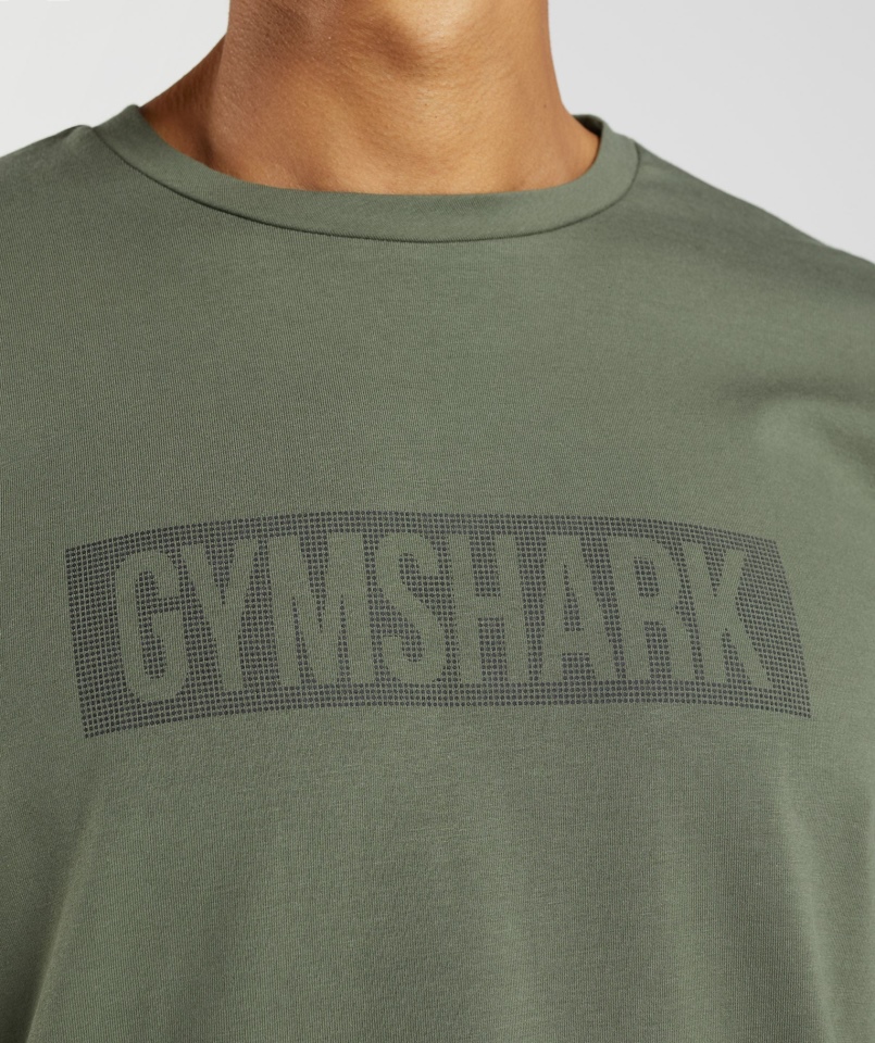 Gymshark Blokowa Koszulka Z Długim Rękawem Core Oliwkowa