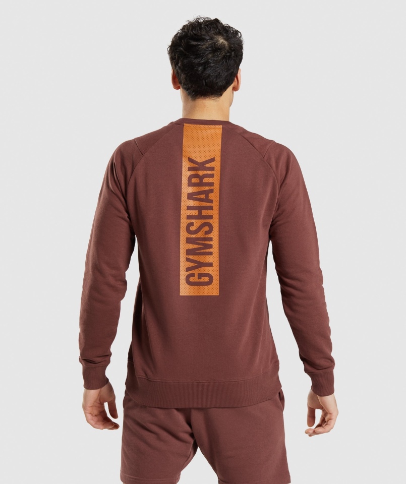 Gymshark Odważna Załoga Wiśniowy Brąz