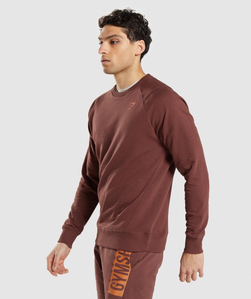 Gymshark Odważna Załoga Wiśniowy Brąz