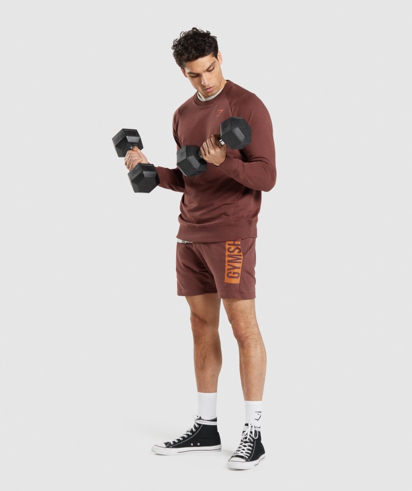 Gymshark Odważna Załoga Wiśniowy Brąz