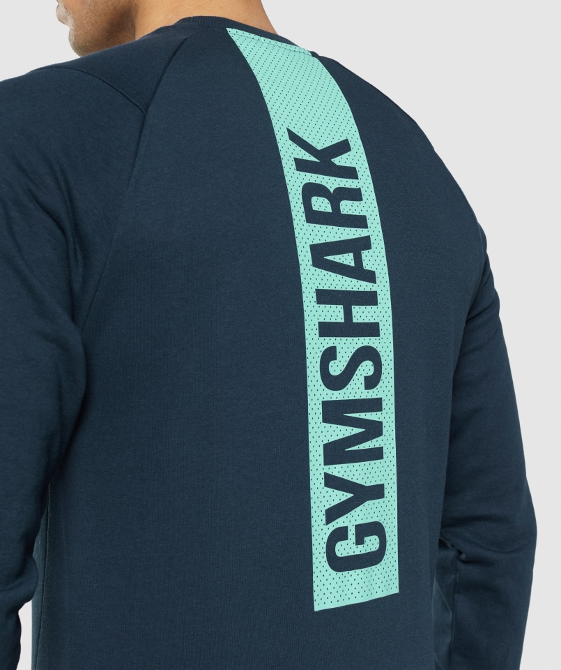 Gymshark Odważna Załoga Granatowa