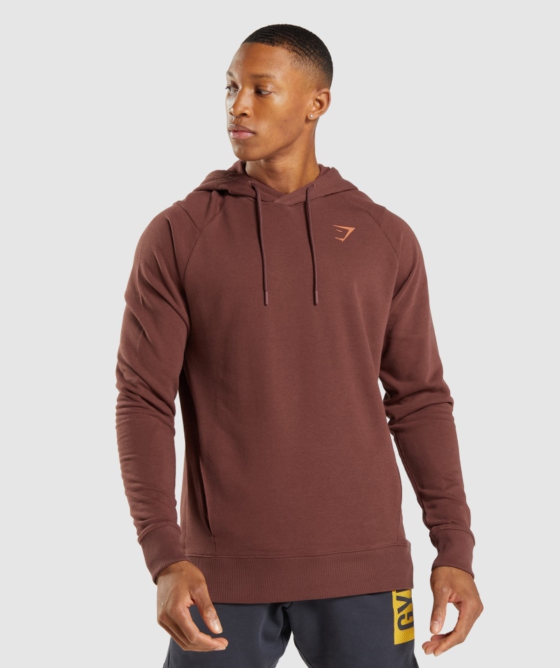 Gymshark Odważna Bluza Z Kapturem Wiśniowy Brąz