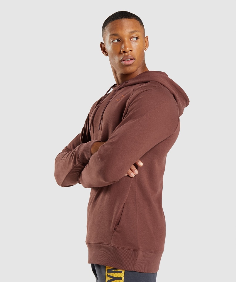 Gymshark Odważna Bluza Z Kapturem Wiśniowy Brąz