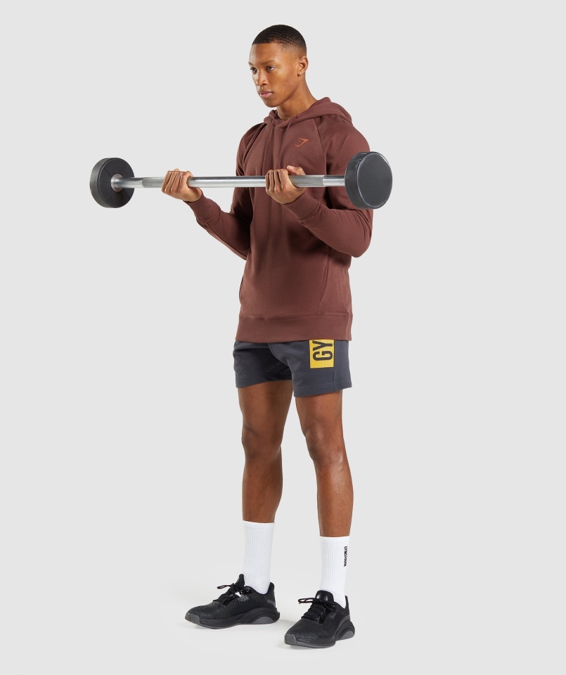 Gymshark Odważna Bluza Z Kapturem Wiśniowy Brąz