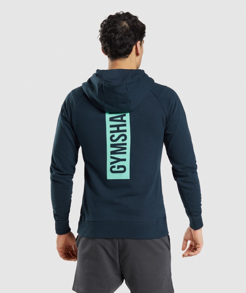 Gymshark Odważna Bluza Z Kapturem Navy