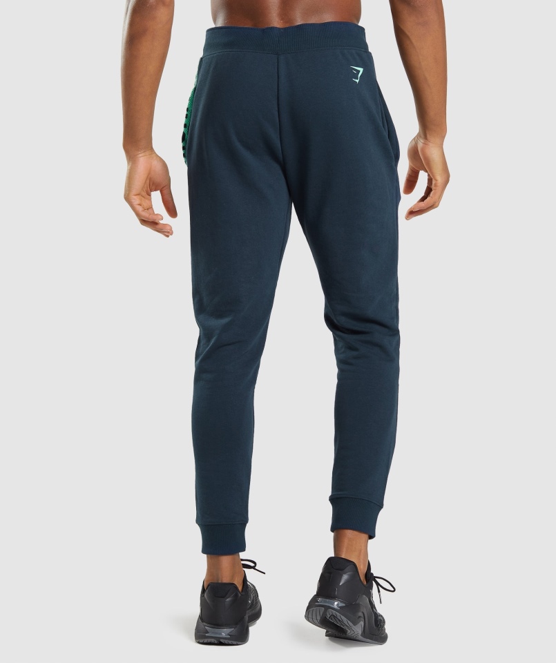 Gymshark Odważne Joggersy Granatowe