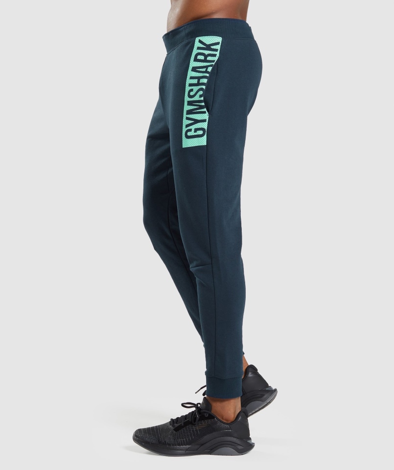 Gymshark Odważne Joggersy Granatowe