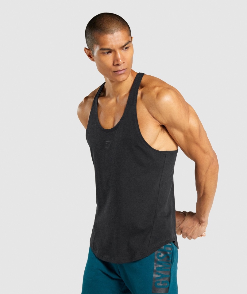 Gymshark Odważny Stringer Czarny