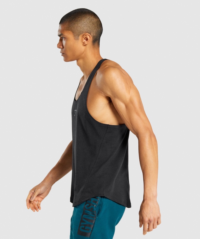 Gymshark Odważny Stringer Czarny