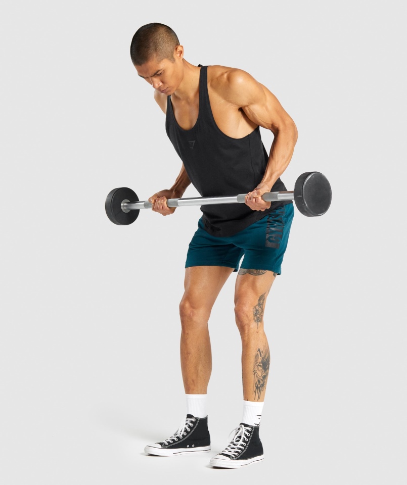 Gymshark Odważny Stringer Czarny