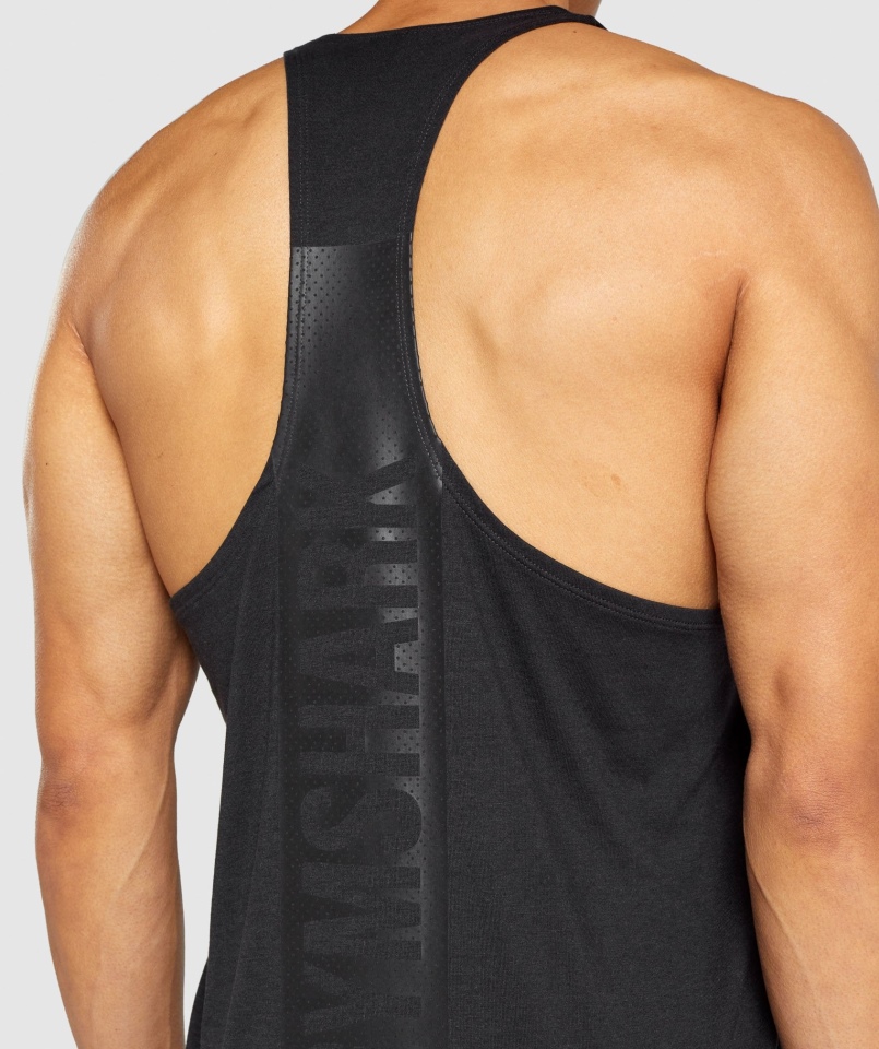 Gymshark Odważny Stringer Czarny