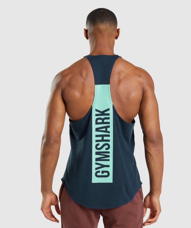 Gymshark Odważne Stringi Granatowe