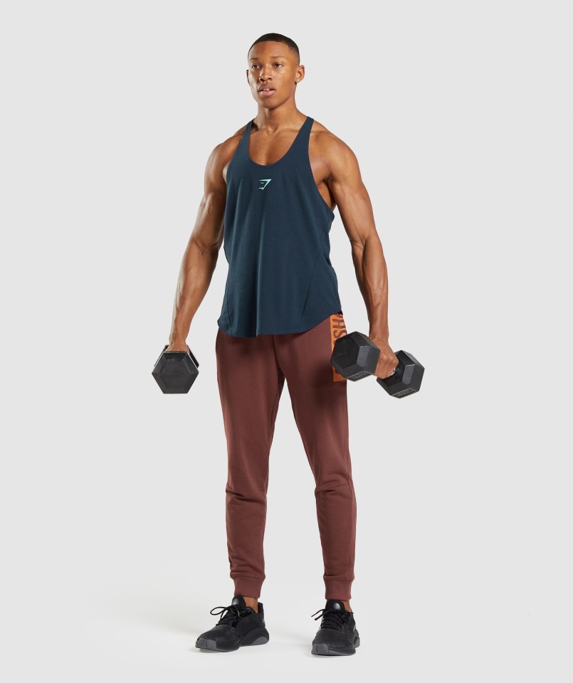 Gymshark Odważne Stringi Granatowe