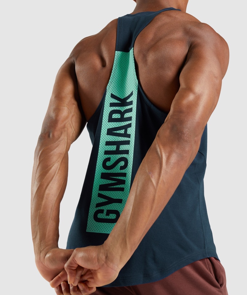 Gymshark Odważne Stringi Granatowe