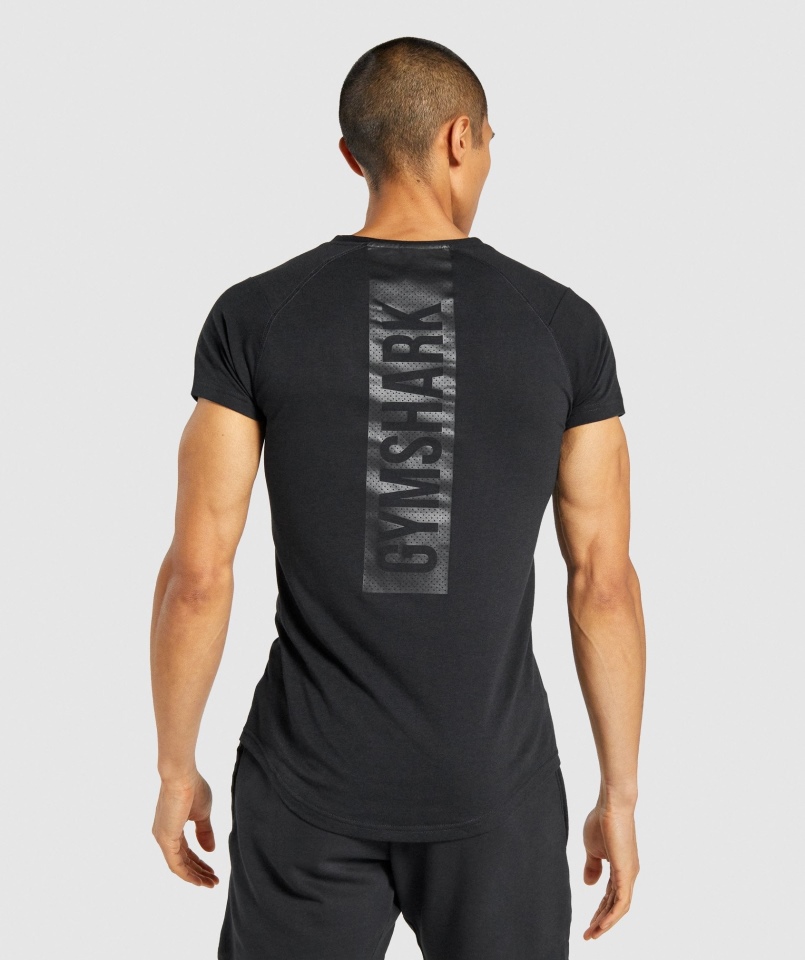 Gymshark Odważny T-shirt Czarny