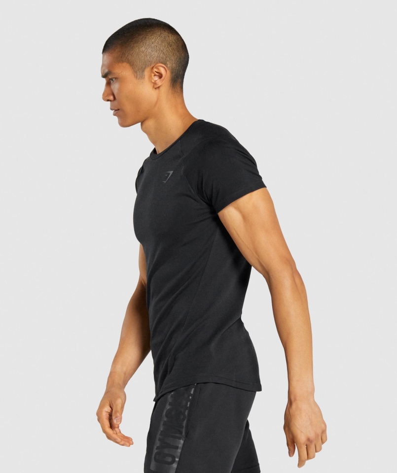 Gymshark Odważny T-shirt Czarny
