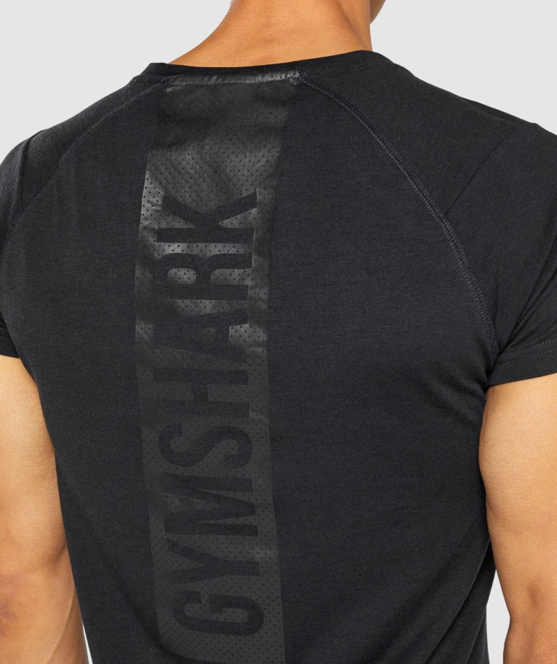 Gymshark Odważny T-shirt Czarny