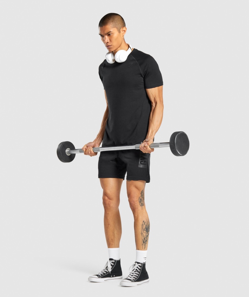 Gymshark Odważna Koszulka Męska Czarna