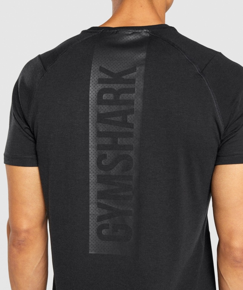 Gymshark Odważna Koszulka Męska Czarna