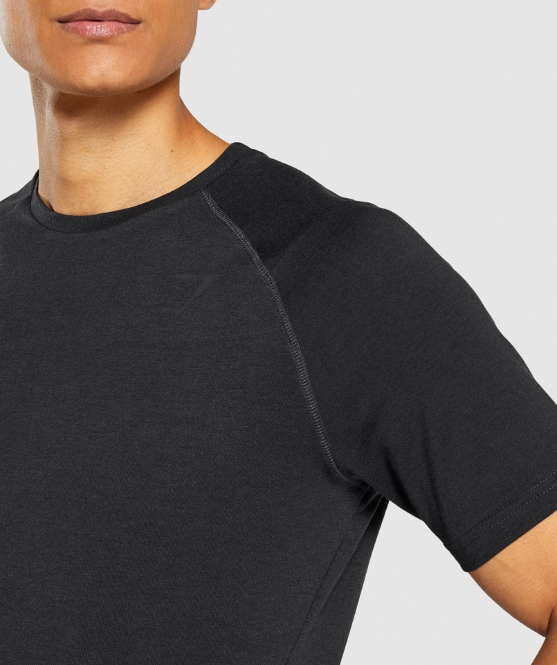 Gymshark Odważna Koszulka Męska Czarna
