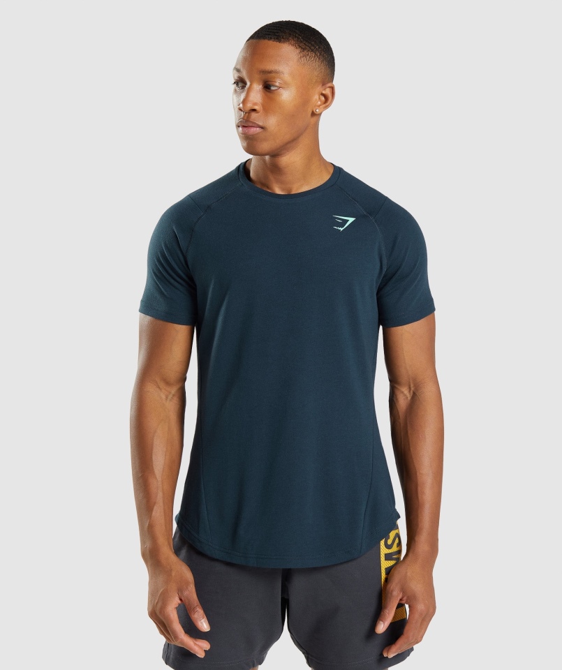 Gymshark Odważna Koszulka Męska Granatowa