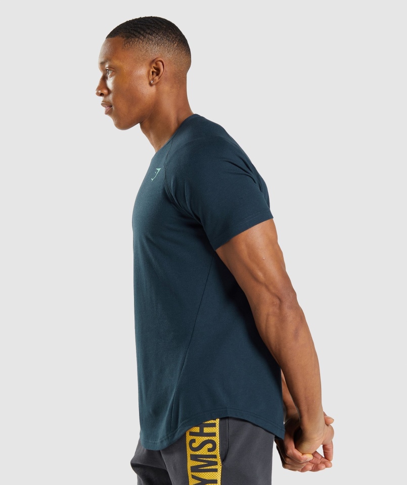 Gymshark Odważna Koszulka Męska Granatowa