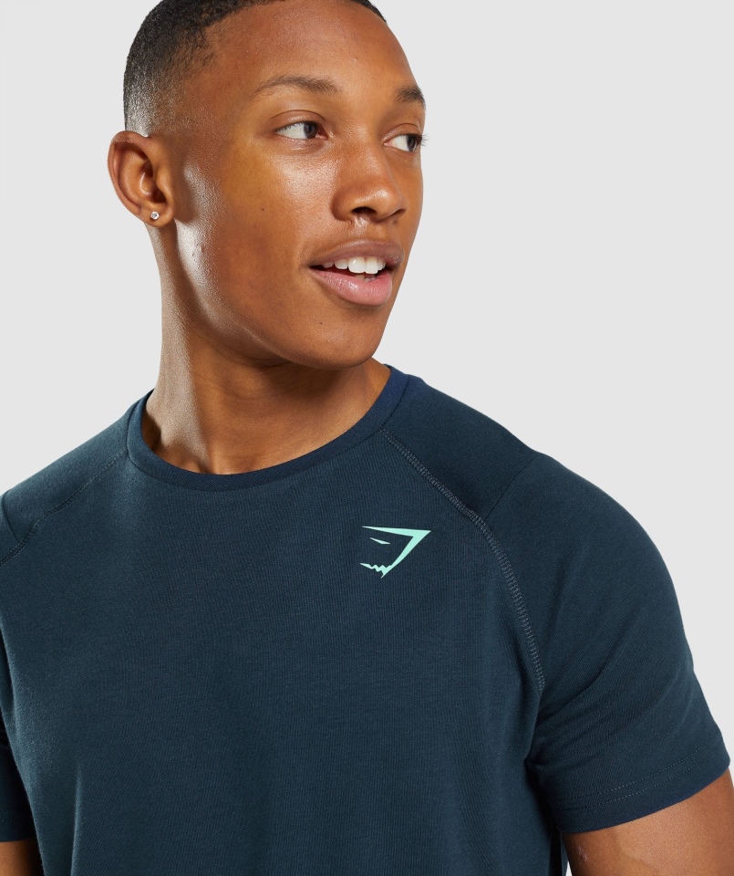 Gymshark Odważna Koszulka Męska Granatowa