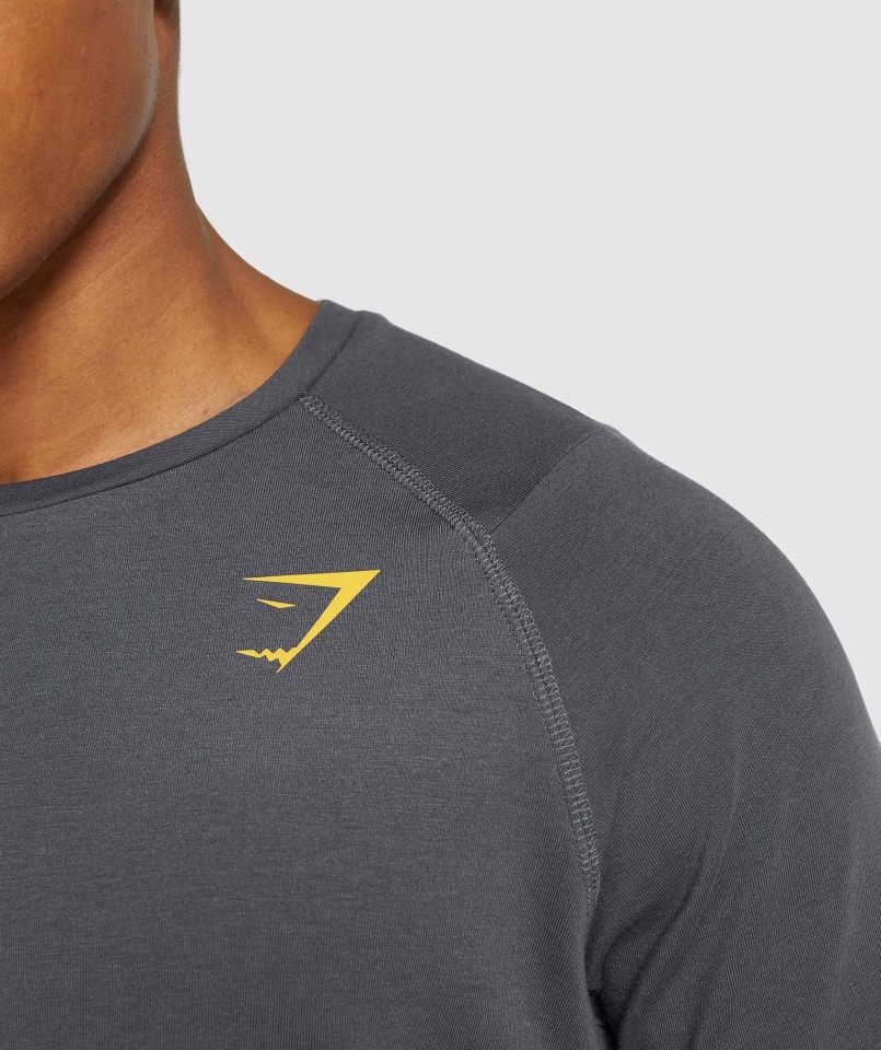 Gymshark Odważny T-shirt Męski Onyx Szary