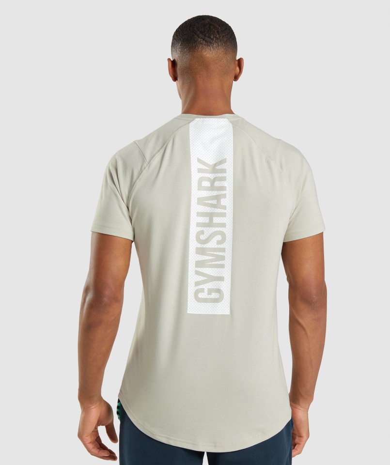 Gymshark Odważna Koszulka Męska Pebble Grey