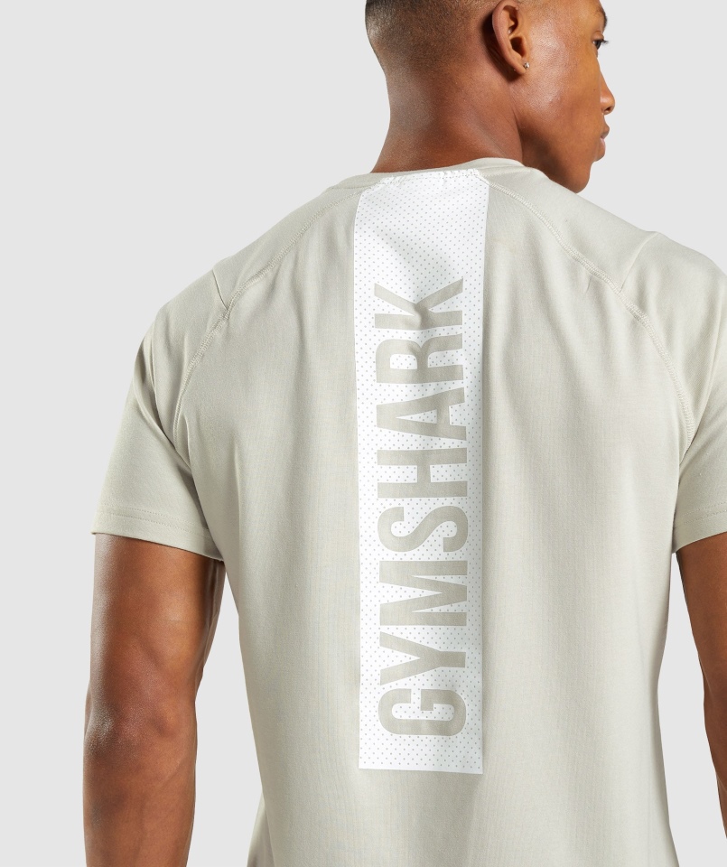 Gymshark Odważna Koszulka Męska Pebble Grey
