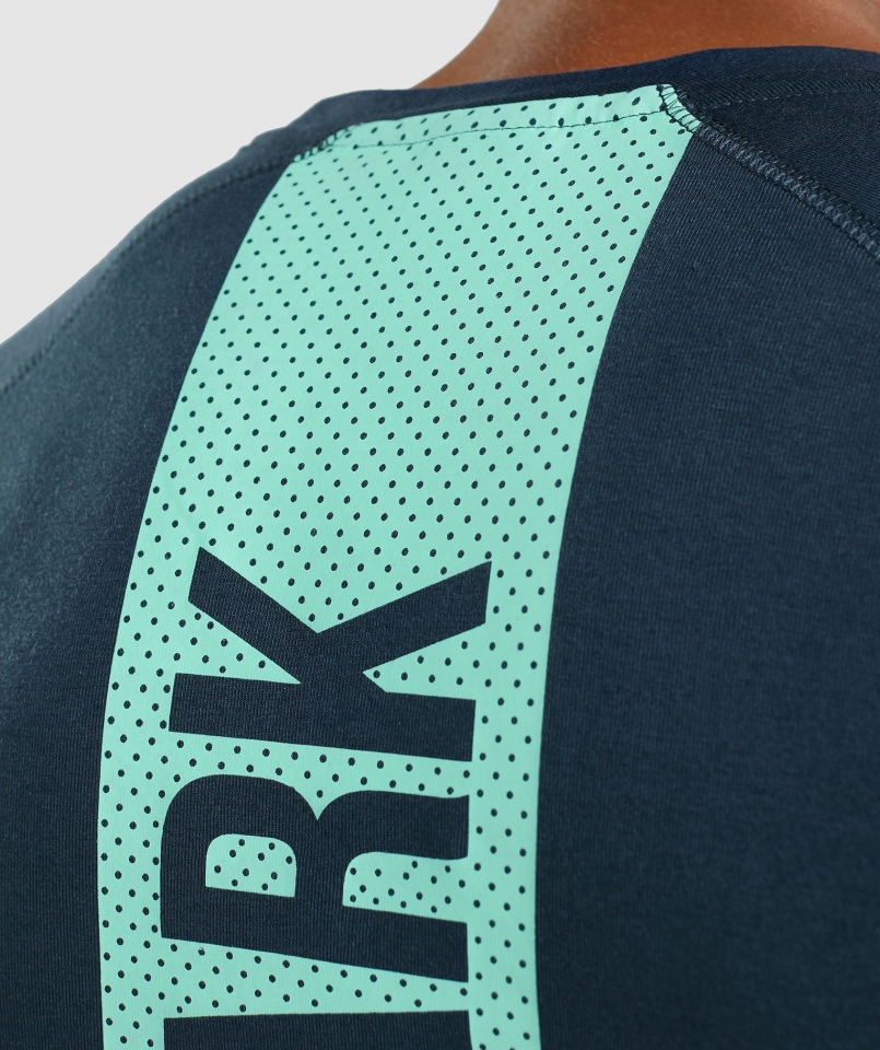 Gymshark Odważny T-shirt Granatowy