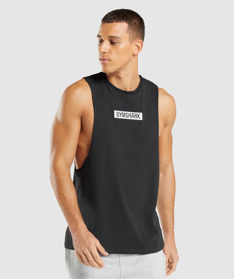 Gymshark Centralny Zbiornik Na Ramię Czarny