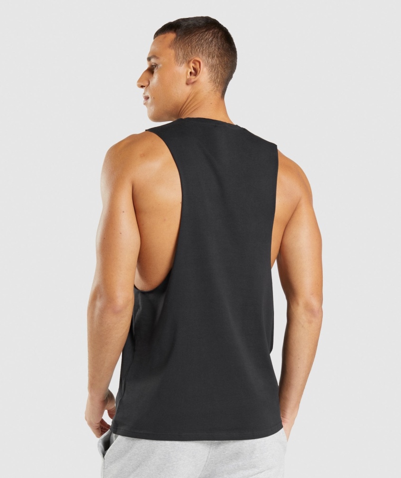 Gymshark Centralny Zbiornik Na Ramię Czarny
