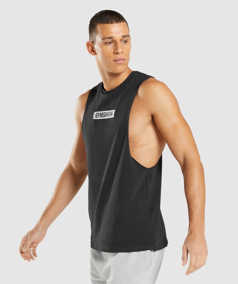 Gymshark Centralny Zbiornik Na Ramię Czarny