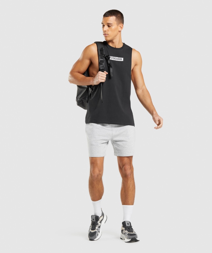 Gymshark Centralny Zbiornik Na Ramię Czarny