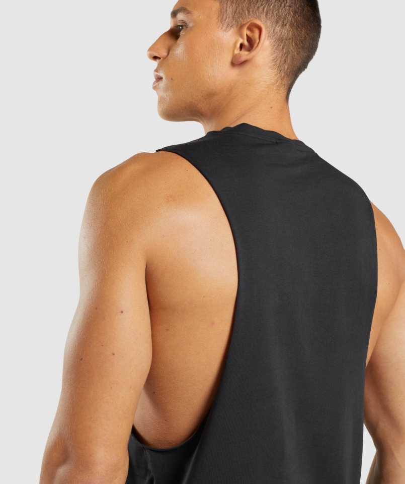 Gymshark Centralny Zbiornik Na Ramię Czarny
