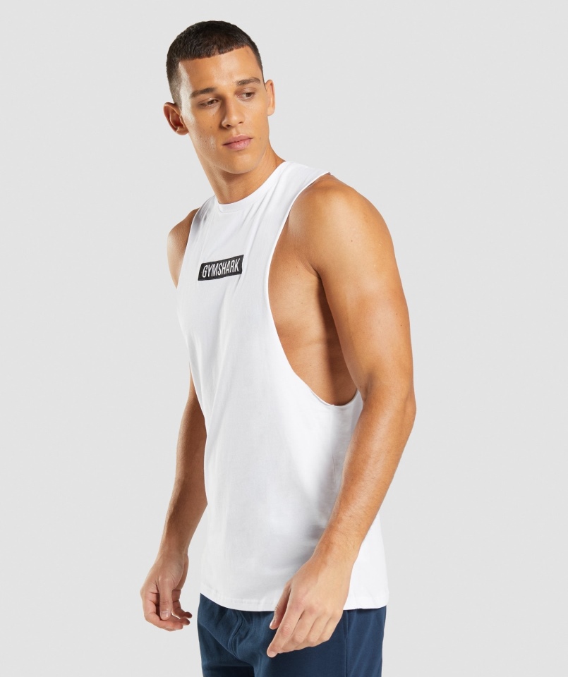 Gymshark Centralny Zbiornik Na Ramię, Biały