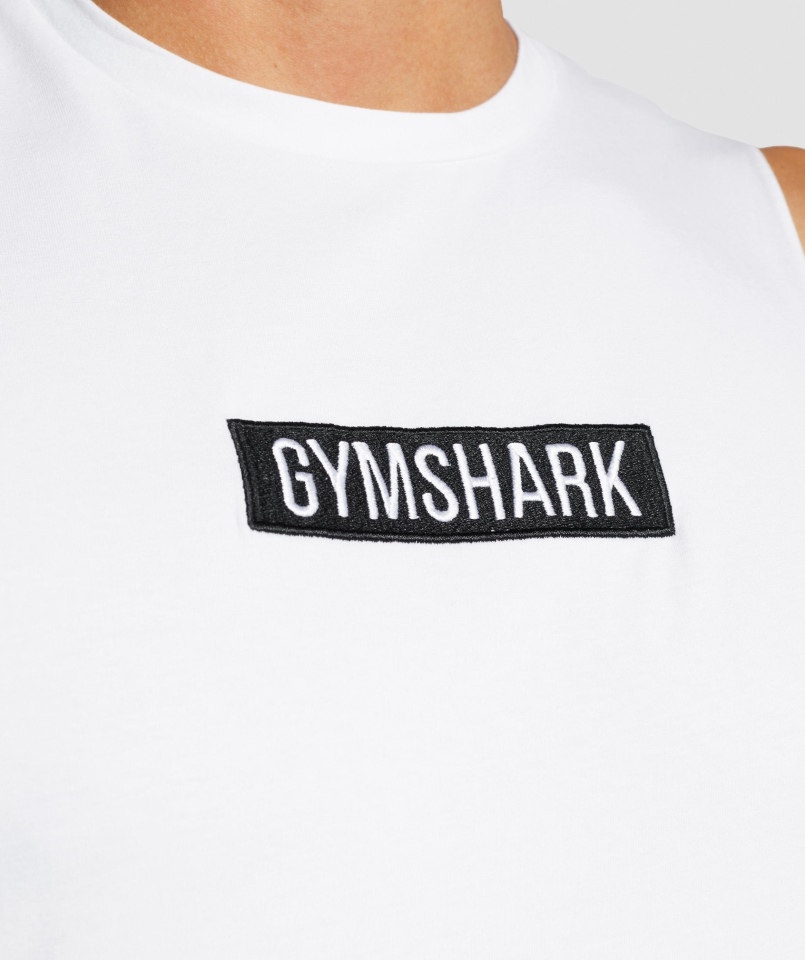 Gymshark Centralny Zbiornik Na Ramię, Biały