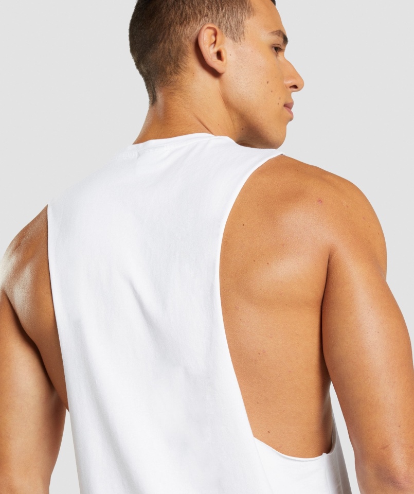 Gymshark Centralny Zbiornik Na Ramię, Biały