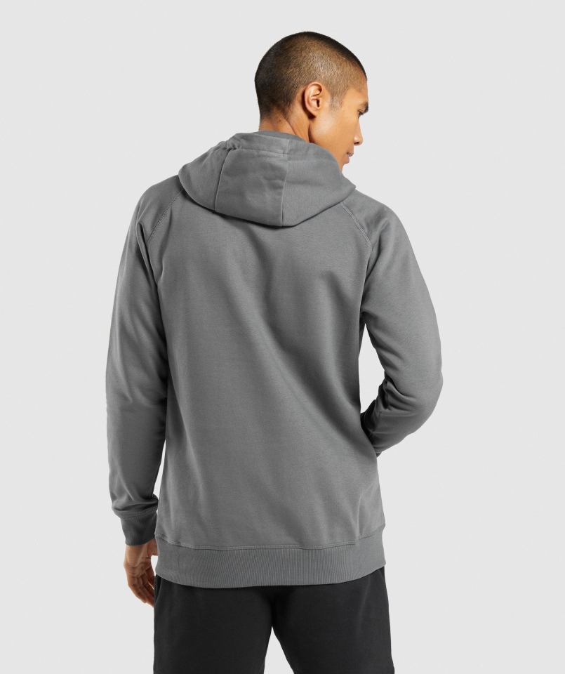 Gymshark Centralna Bluza Z Kapturem Grafitowa