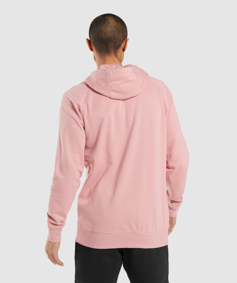 Gymshark Centralna Bluza Z Kapturem Różowa