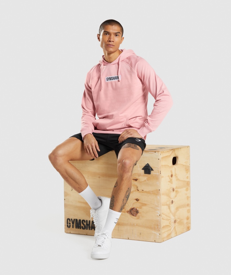Gymshark Centralna Bluza Z Kapturem Różowa