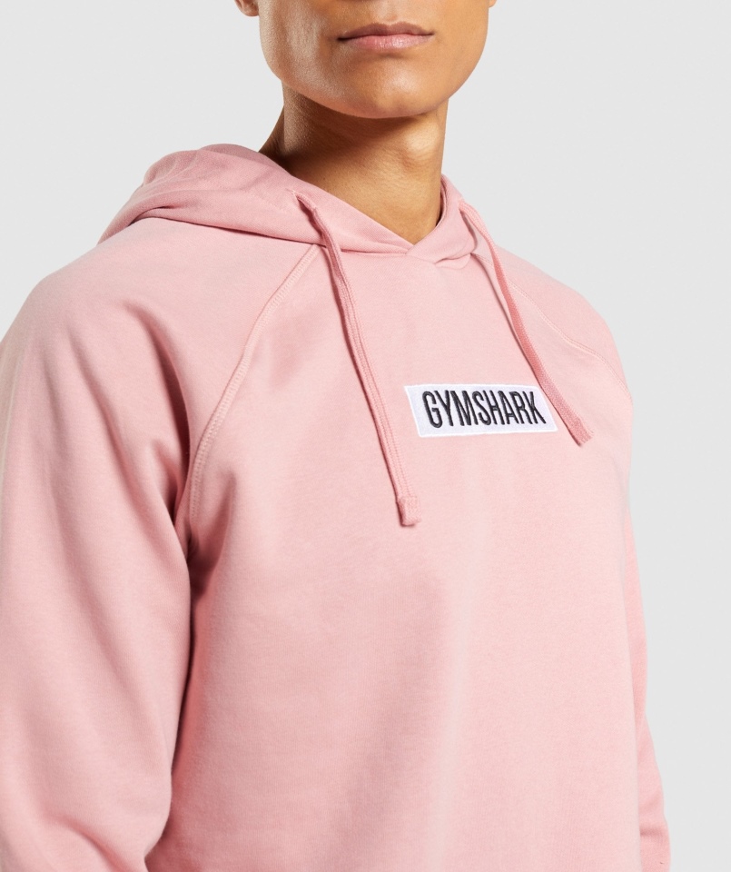 Gymshark Centralna Bluza Z Kapturem Różowa