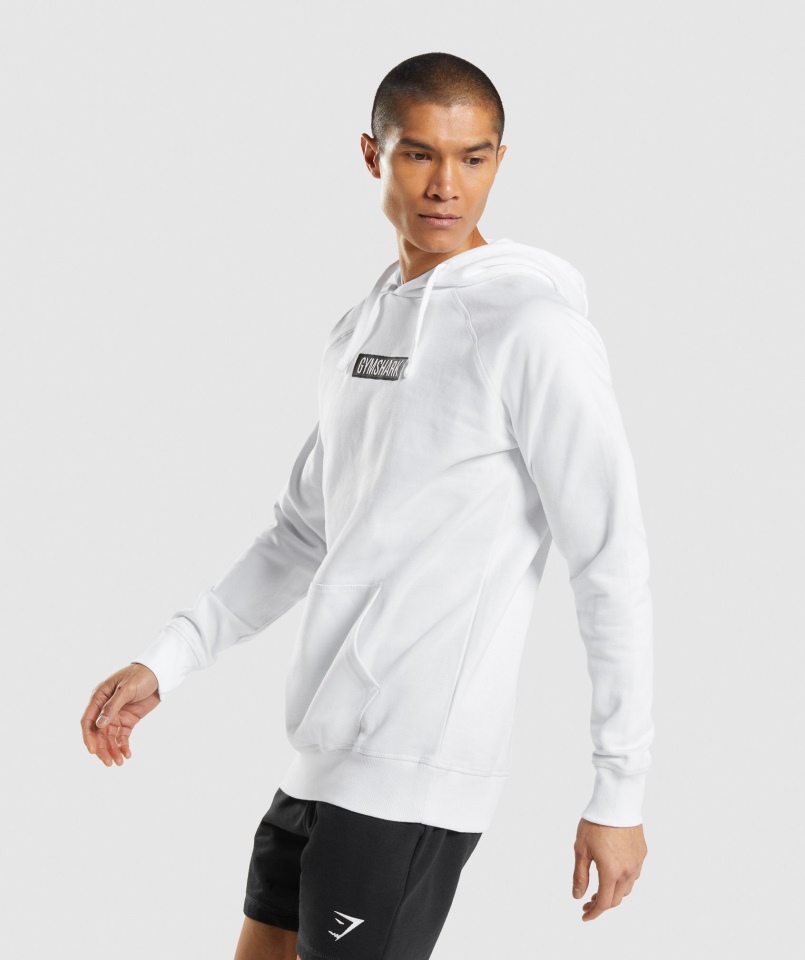 Centralna Bluza Z Kapturem Gymshark Biała