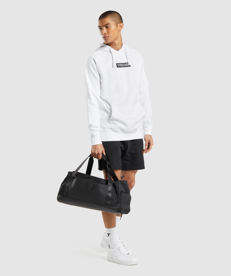 Centralna Bluza Z Kapturem Gymshark Biała