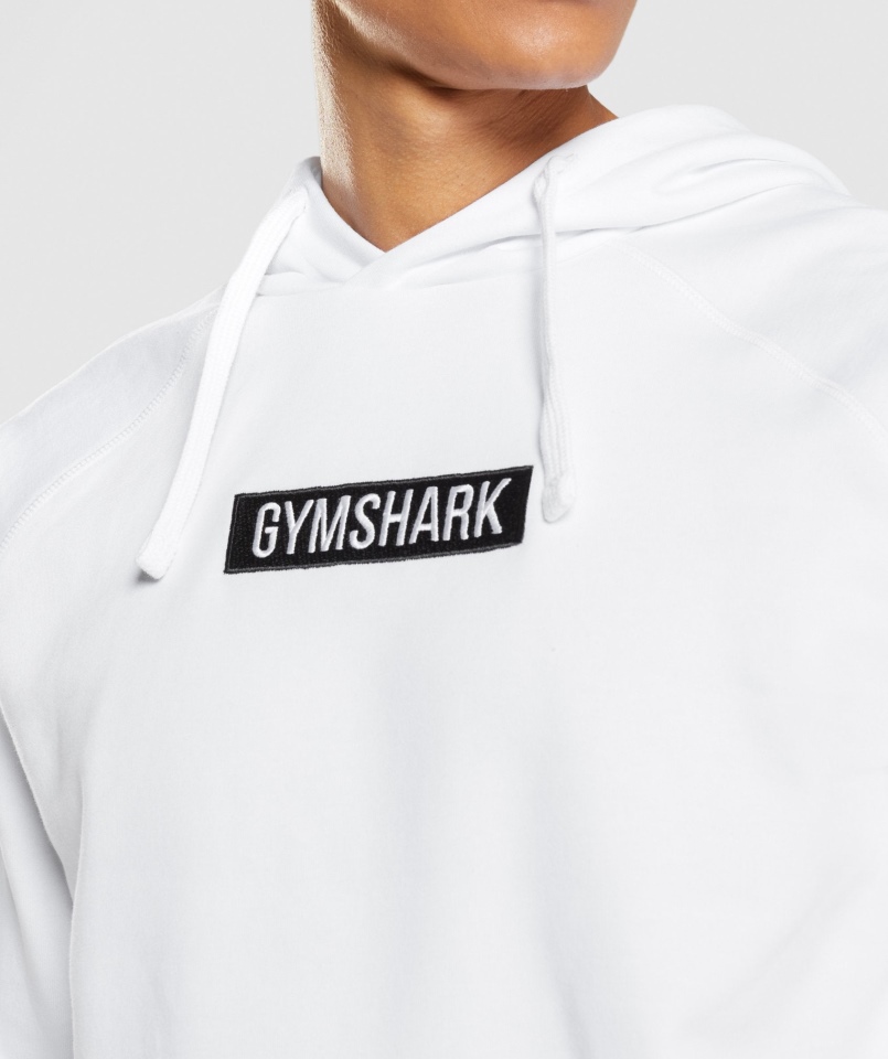 Centralna Bluza Z Kapturem Gymshark Biała